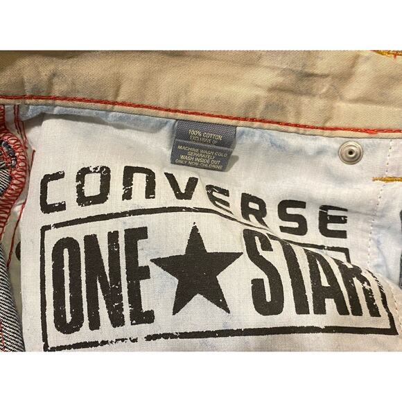 Converse Vintage Straight One Star Raw Denim Jeans Men Size 34X32 SELVEDGE RARE - Picture 4 of 8